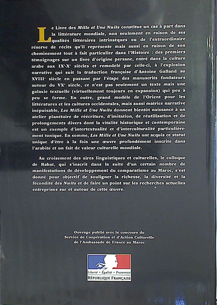 Les mille et une nuits du texte au mythe