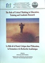 The Role of Critical Thinking in Education Training and Academic Research
